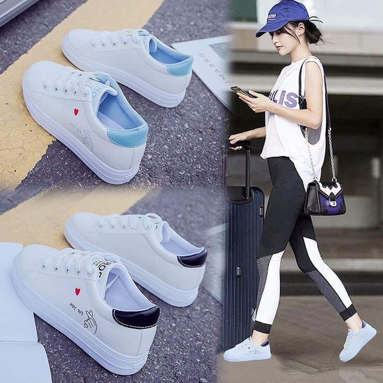Giày thể thao nữ gót màu dễ thương 098 | BigBuy360 - bigbuy360.vn