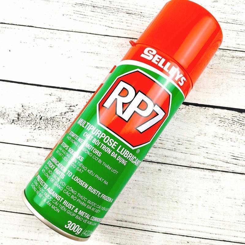 Dầu chống rỉ sét RP7 SELLEYS , xịt đa năng ,bôi trơn và bảo vệ kim loại chai 300g