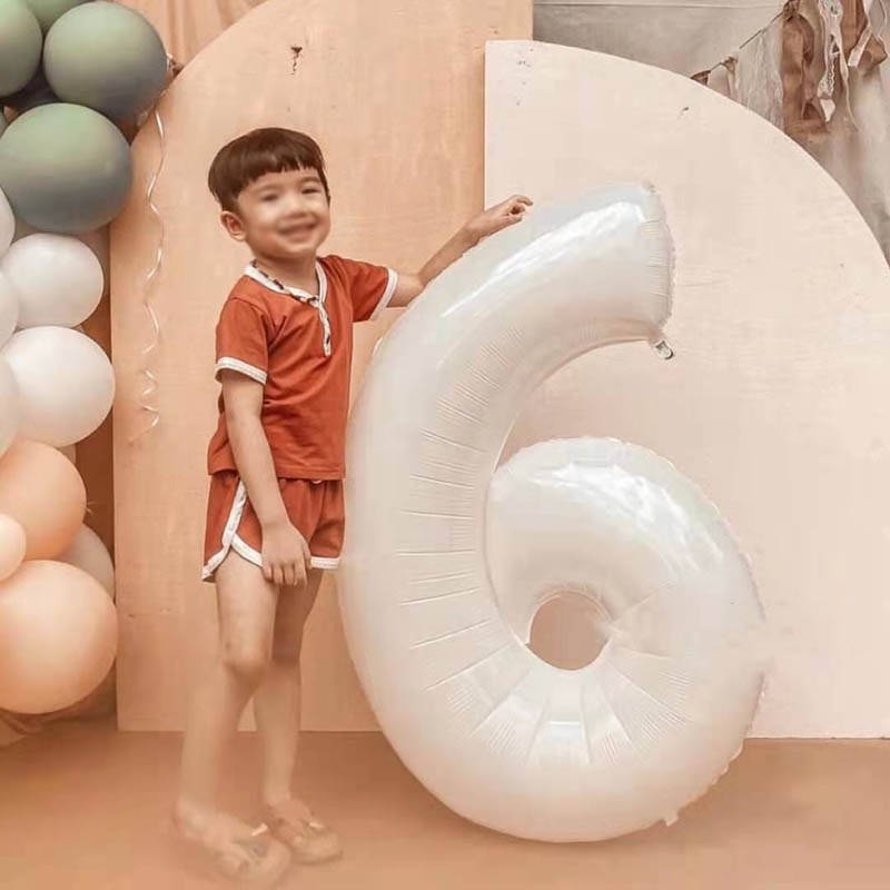 Bong Bóng Chữ Số 0-9 32inch Trang Trí Tiệc Sinh Nhật Mới
