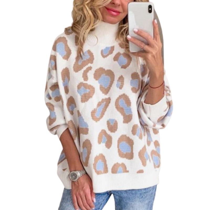 Áo Sweater Tay Dài Cổ Lọ Thời Trang Thu Đông Cho Nữ