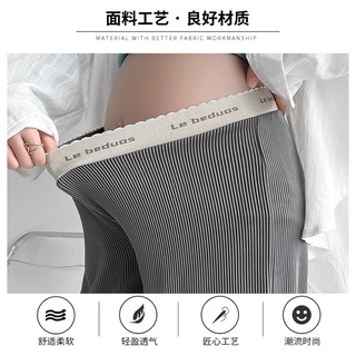 Quần bầu thun lụa gân cạp bầu dưới bụng QTD106