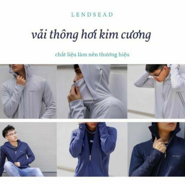 Áo khoác chống nắng nam❤ Vải thông hơi chuẩn hãng LENDSEAD. ÁO CHỐNG NẮNG NAM -LÀM MÁT - HÀNG CHUẨN CHỐNG TIA UV