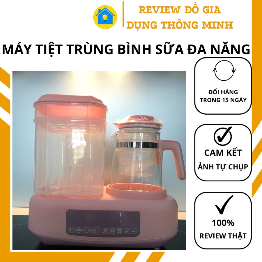 Máy tiệt trùng bình sữa, máy sấy khô, máy hâm nóng, giữ ấm nước, khử trùng bình sữa đa chức năng
