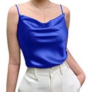 áo dây lụa cổ đổ thiết kế