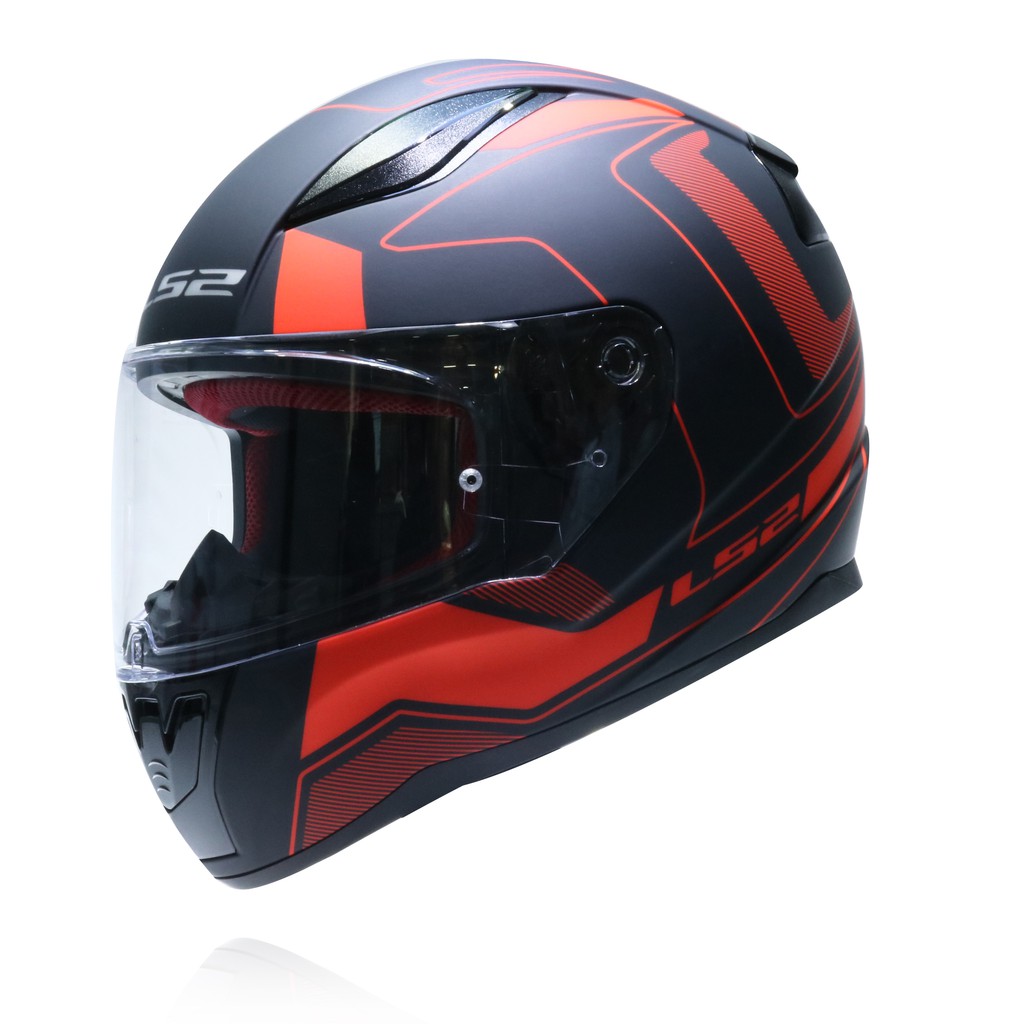 Nón Bảo Hiểm Fullface Ls2 Rapid FF 353 Đen Viền Đỏ