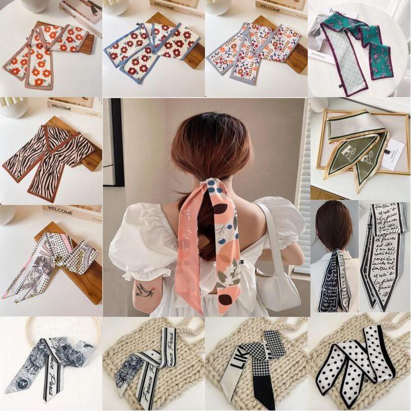 Khăn choàng lụa buộc tóc kiểu Pháp thời trang đa năng dành cho nữ