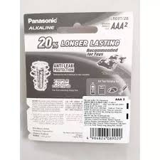 (Hàng_Chính hãng) Pin kiềm - Alkaline AAA Panasonic LR03T/2B - Vỉ 2 viên, 1 vỉ, 12 vỉ, 48 vỉ