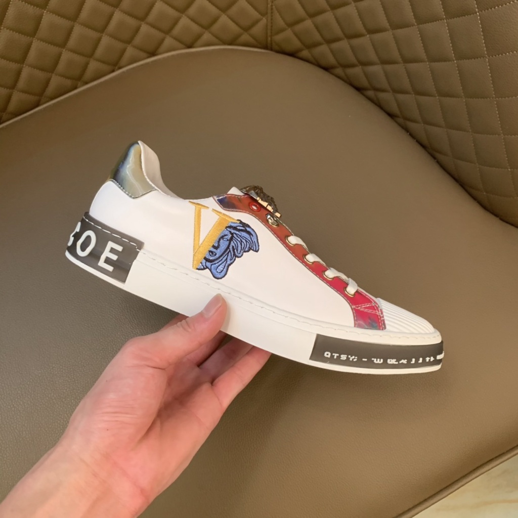 Giày sneakers nam cao cấp da thật Armani thiết kế hiện đại và trẻ trung