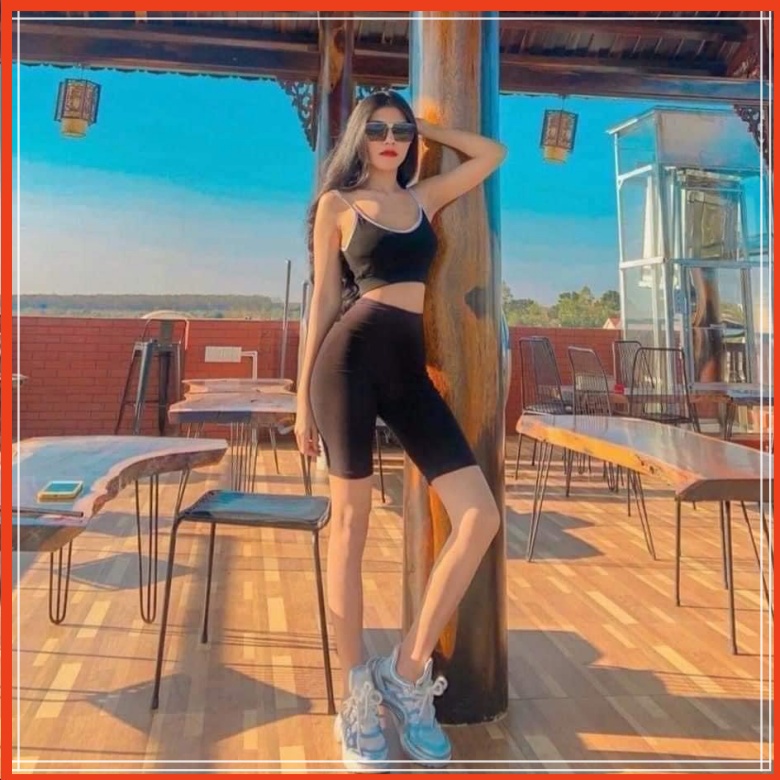 Quần Ngố Nữ Legging L1 Co Giãn, Quần Legging Ngố Nữ Cạp Cao Bigsize ShopXinh88888