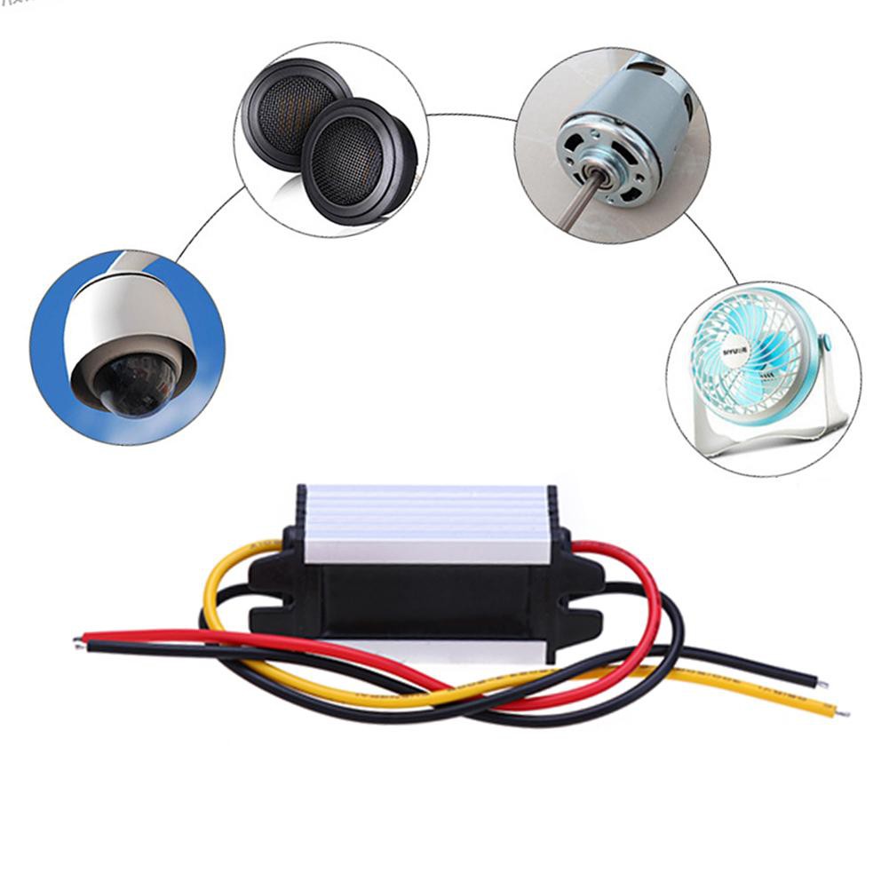 Bộ chuyển đổi nguồn điện DC 24V sang 12V 5A dành cho xe hơi