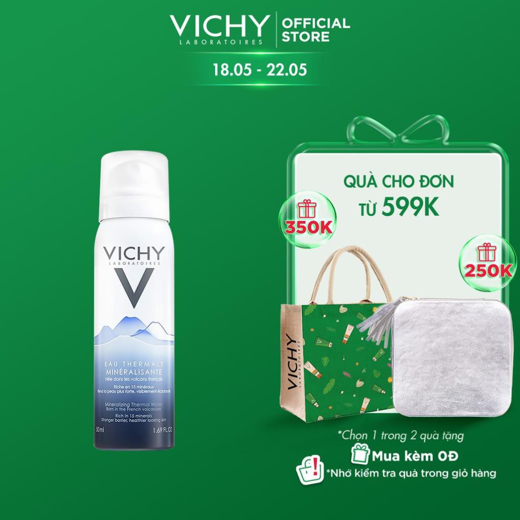 Nước xịt khoáng dưỡng da Vichy Mineralizing Thermal Water 50ml ZKM