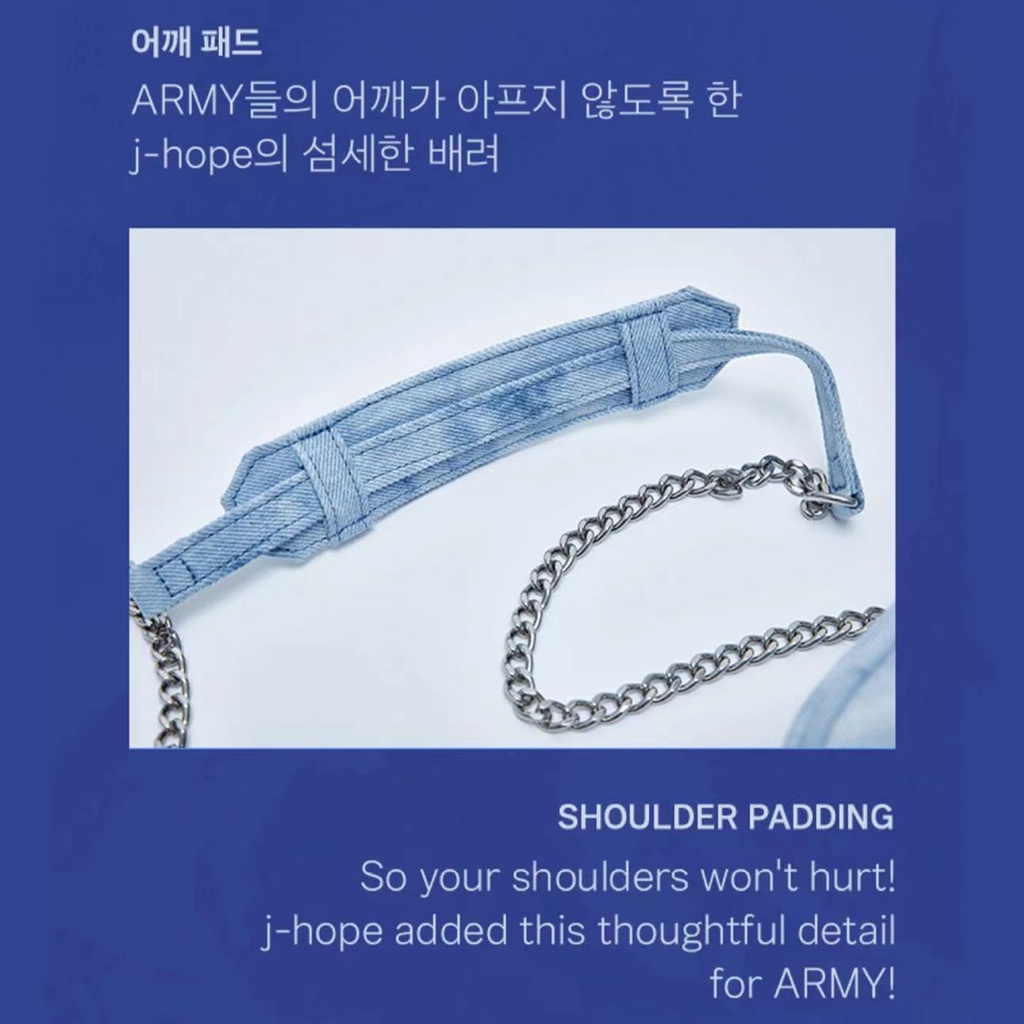 Túi Đeo Chéo Mini Phong Cách Kpop BTS Bangtan Boys Merch J-HOPE