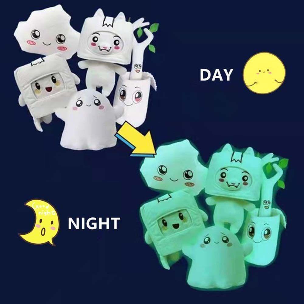 Thú Nhồi Bông Lankybox Mềm Mại Hình Ma Phát Sáng Trang Trí Nhà Cửa