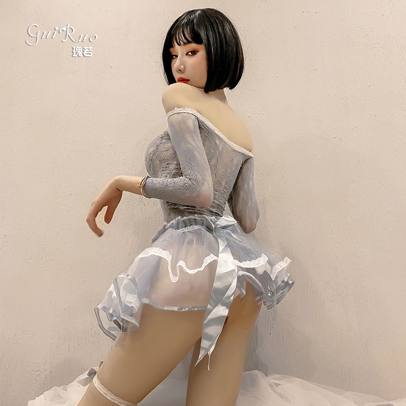 Váy Ngủ Ren Xuyên Thấu Sexy Gợi Cảm MS8051 [CWEAR.SEXY_ĐỒ NGỦ &amp; NỘI Y CAO CẤP]