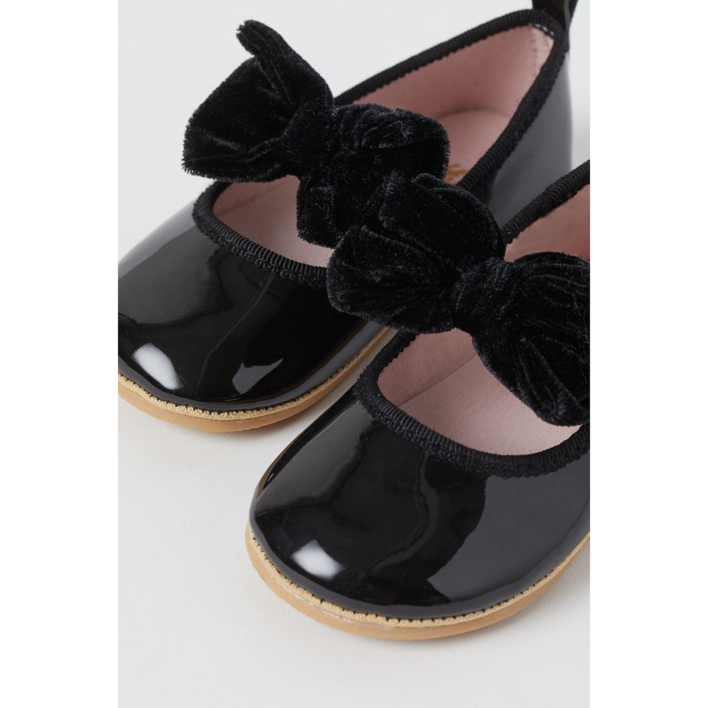 Giày búp bê đen nơ HM H&M_hàng chính hãng authentic