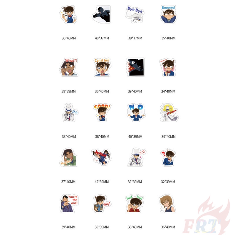 ❉ Detective Conan / Case Closed - Series 01 Anime Giấy và decal dán tường  ❉ 40Pcs/Set DIY Decals Stickers for Diary Scrapbooks