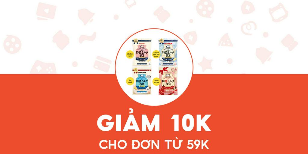 - FUJI MARKET - Giảm 10K cho Kẹo Sữa UHA Mikakuto High Conc