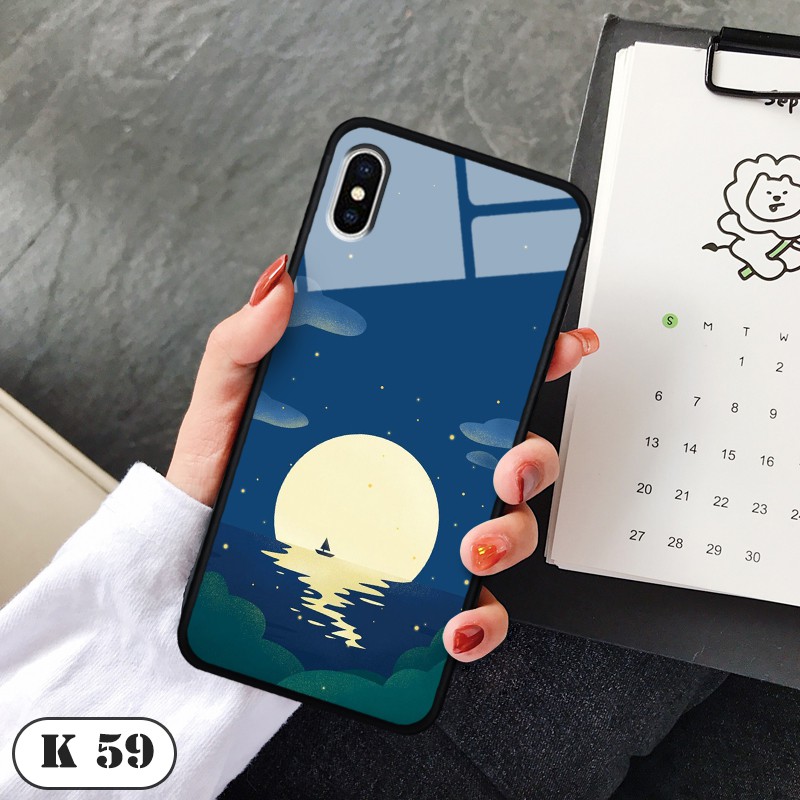 Ốp lưng kính 3D cho IPhone XS MAX