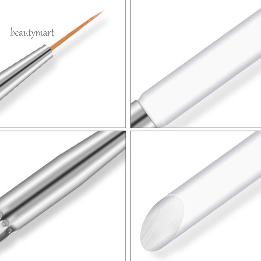 [Hàng mới về] Set 3 cọ vẽ đường nét mảnh chuyên dụng trang trí móng nghệ thuật