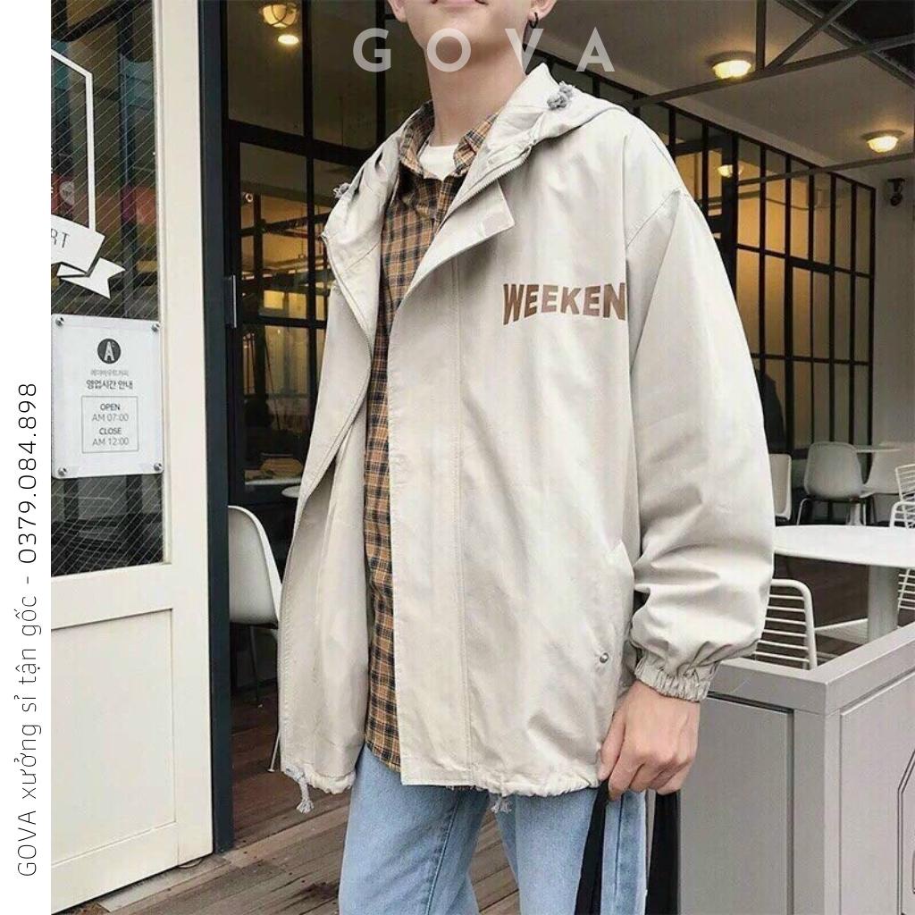 Áo khoác dù Weekend Life nam nữ form rộng Unisex 2 lớp Chống Nắng Siêu Hot ulzzang Jacket Bomber GOVA