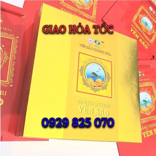 [HỎA TỐC] Bánh Trung Thu Yến Sào Khánh Hòa hộp quà tặng sang trọng 4 bánh 120g