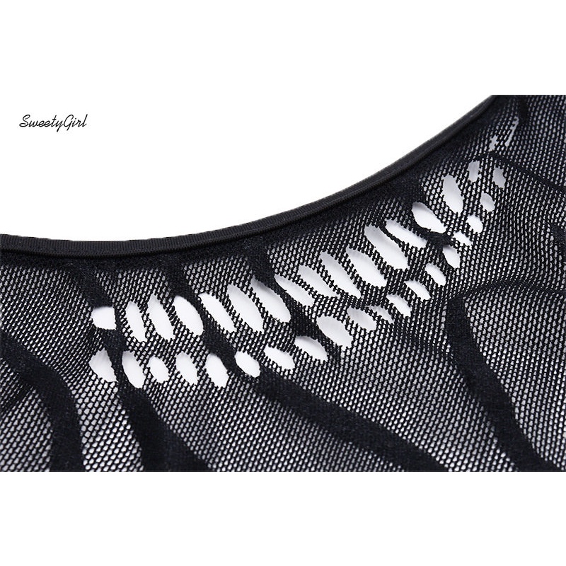 Áo Croptop Tay Dài Cổ Tròn Khoét Lỗ Màu Đen Trơn Thời Trang 2022 Quyến Rũ Cho Nữ