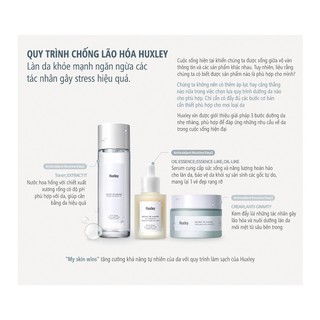 Bộ Dưỡng Da Huxley (Kem Dưỡng Huxley, Toner Huxley, Serum Huxley) - Có Tách Sét