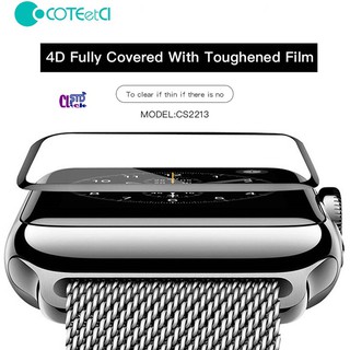 Miếng dán cường lực apple watch seri 1 2 3 coteetci 4d 38mm và 42mm chính hãng