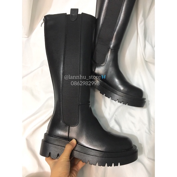 Mã b023 - có sz nam -hàng đẹpboot đùi mona plus- đế 5cm có chun 2 bên