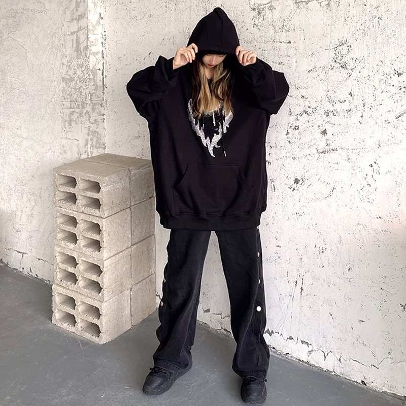 NRVP Áo Hoodie Dáng Rộng Thời Trang Hàn Quốc 2022 Dành Cho Nữ