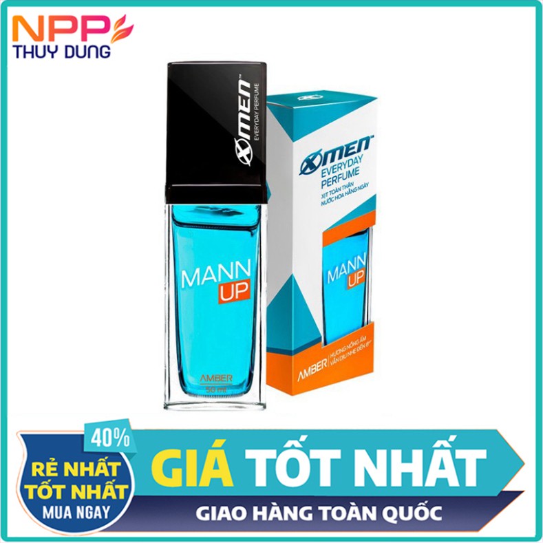 Xịt Nước Hoa Toàn Thân X-Men Everyday Perfume Mann Up Amber 50ml