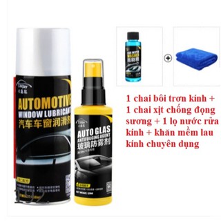 BÔI TRƠN GIOĂNG LÊN XUỐNG KÍNH Ô TÔ CARJAY + XỊT CHỐNG ĐỌNG SƯƠNG KÍNH XE CARJAY