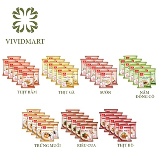 CHÁO ĂN LIỀN VIFON 70g/GÓI THỊT BẰM / GÀ / SƯỜN / BÒ / NẤM ĐÔNG CÔ / TRỨNG MUỐI / RIÊU CUA (CÓ GÓI THỊT / NẤM)