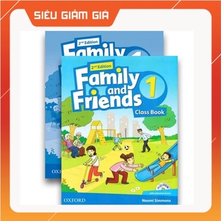 Combo 2 cuốn family and friends 1 – 2nd edition – in màu, kèm cd