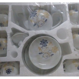 Bộ ấm chén hoa