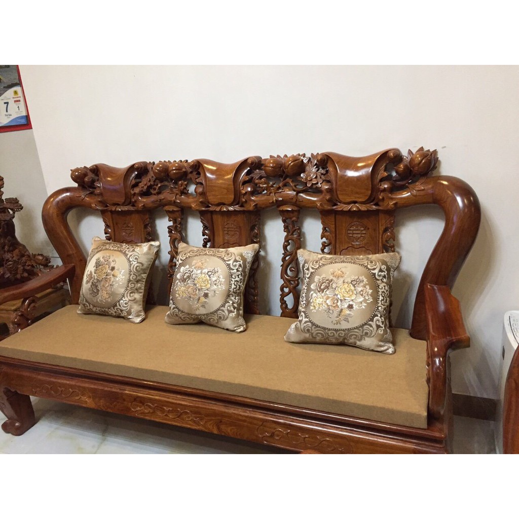 Đệm lót ghế gỗ, sofa, tràng kỷ, Bông ép cao cấp.