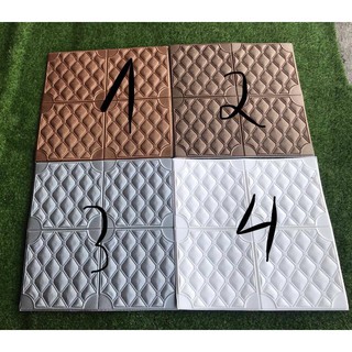[Kho Hà Nội] XỐP DÁN TƯỜNG 3D GIẢ DA HOA VĂN NỔI 1CM GIÁ RẺ - Hàng Nhập Khẩu Cao Cấp