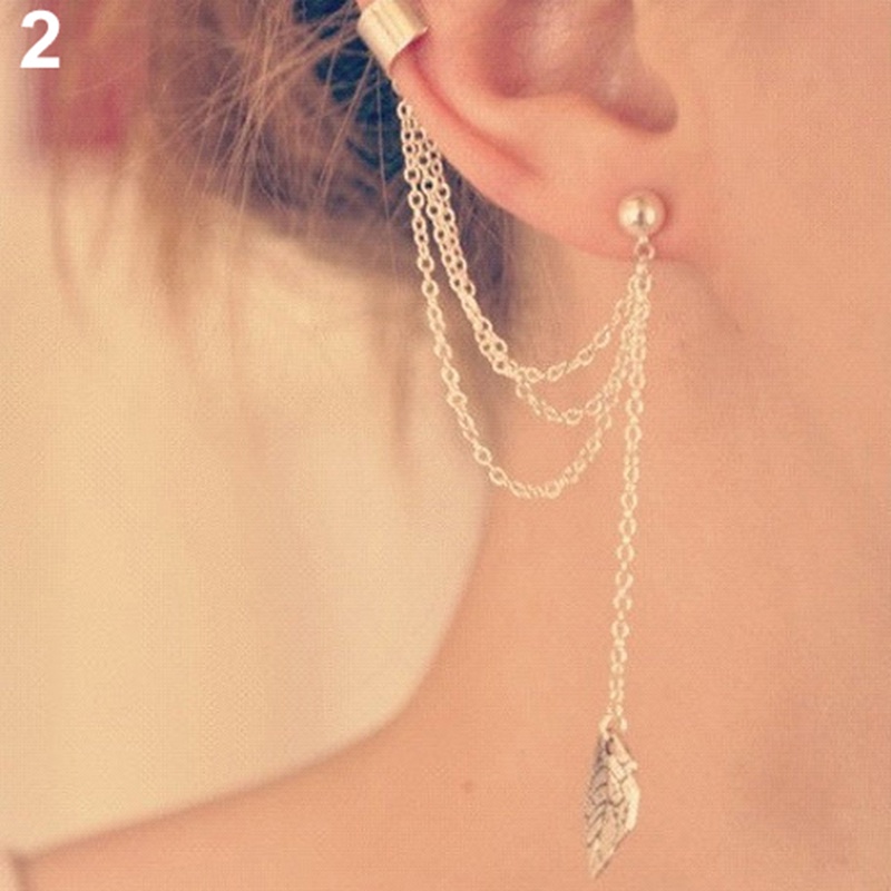 Atlantamart| 1 Khuyên VàNh Tai HợP Kim DạNg Dây XíCh ĐộC ĐáO