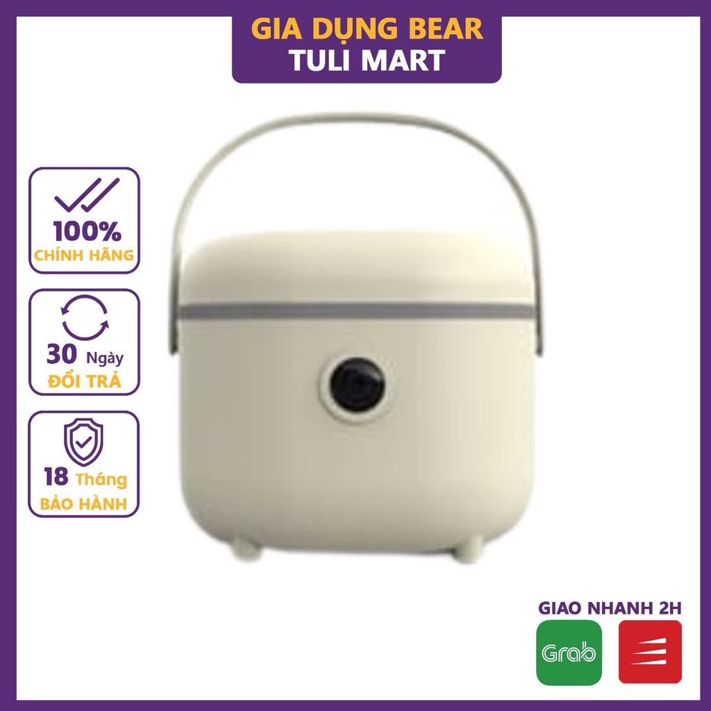 Nồi cơm điện thông minh Bear 2L  gồm 8 chế độ nấu lõi nồi 5 lớp chống dính giữ nhiệt Gia dụng Bear Tuli Mart