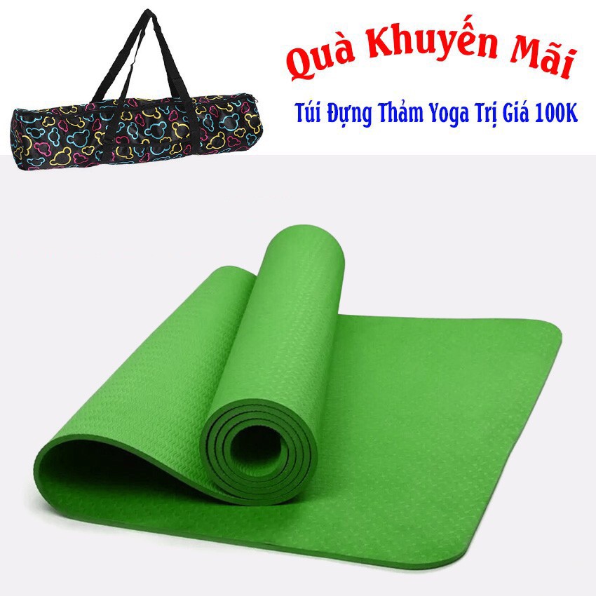 Thảm Yoga TPE 1 Lớp 6mm