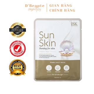 Mặt nạ trắng da ISK SUNSKIN PEARL SHEET MASK 23g - Hàn Quốc Chính Hãng