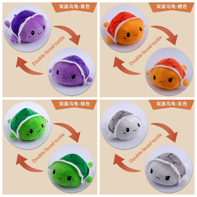 【READY STOCK】cập nhật Đặc sắc Bạch tuộc nhồi bông chuyển đổi cảm xúc 2 mặt khác nhau nhiều màu sắc tùy chọn con rùa quà tặng 🔥HOT!!🔥