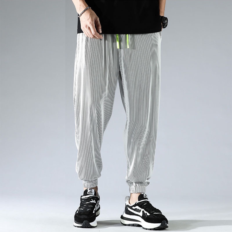 Quần Thể Thao Harem Lụa Mỏng Dáng Rộng Nhanh Khô Thời Trang Mùa Hè Cho Nam Tte175