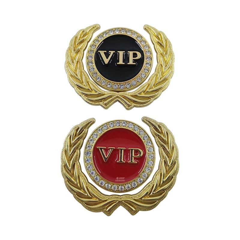 1 Miếng dán kim loại hình logo VIP cho xe hơi