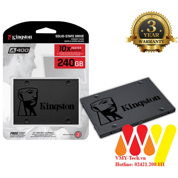 Chính hãng - Ổ cứng SSD Kingston A400 240GB - BH 3 năm NEW 100%