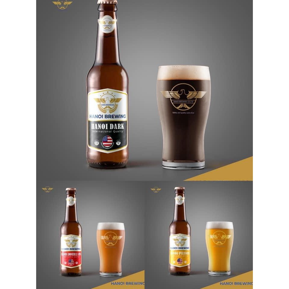 BIA THỦ CÔNG HANOI BREWING CHAI 330ML - 6 CHAI MIX (3 loại bia mỗi loại 2 chai)