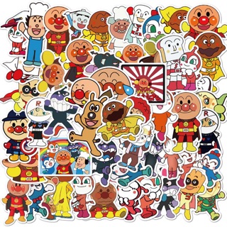 Sticker anpanman set 30-50 cái ép lụa / hình dán anpanman