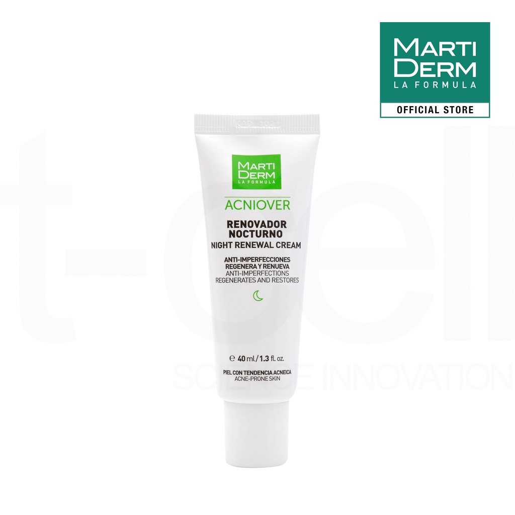 Kem Dưỡng Tái Tạo Ban Đêm Cho Da Dầu Mụn - MartiDerm Acniover Night Renewal Cream (40ml)