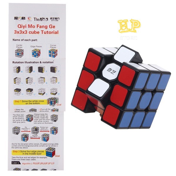 Rubik 3x3 Robik Qiyi Sail W Khối Lập Phương 3 Tầng Ma Thuật Xoay Mượt, Lõi Cứng Cáp Bền - RB01