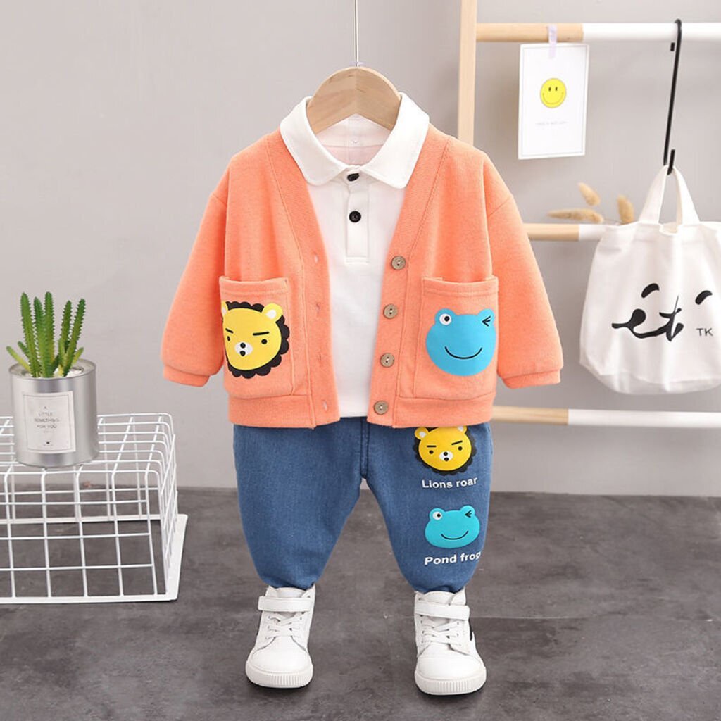 Áo khoác trẻ em BINBON kids, Áo len cardigan cho bé chuẩn hàng xuất khẩu cho bé từ 6-21kg